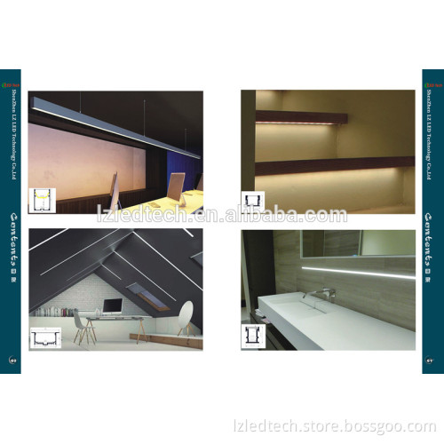 Mounted on wall aluminum groove linear smd 5050 led strip light rgb